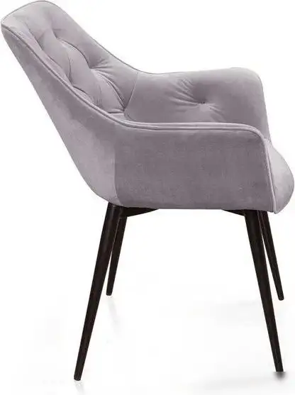 Стул с подлокотниками Ваш день Archi Barkhat 04 (светло-серый, 2шт)