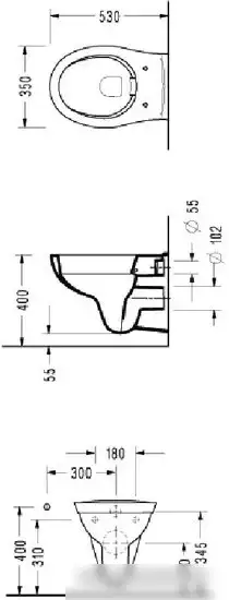 Унитаз Serel Asma 0426SC (с сиденьем) - фото товара