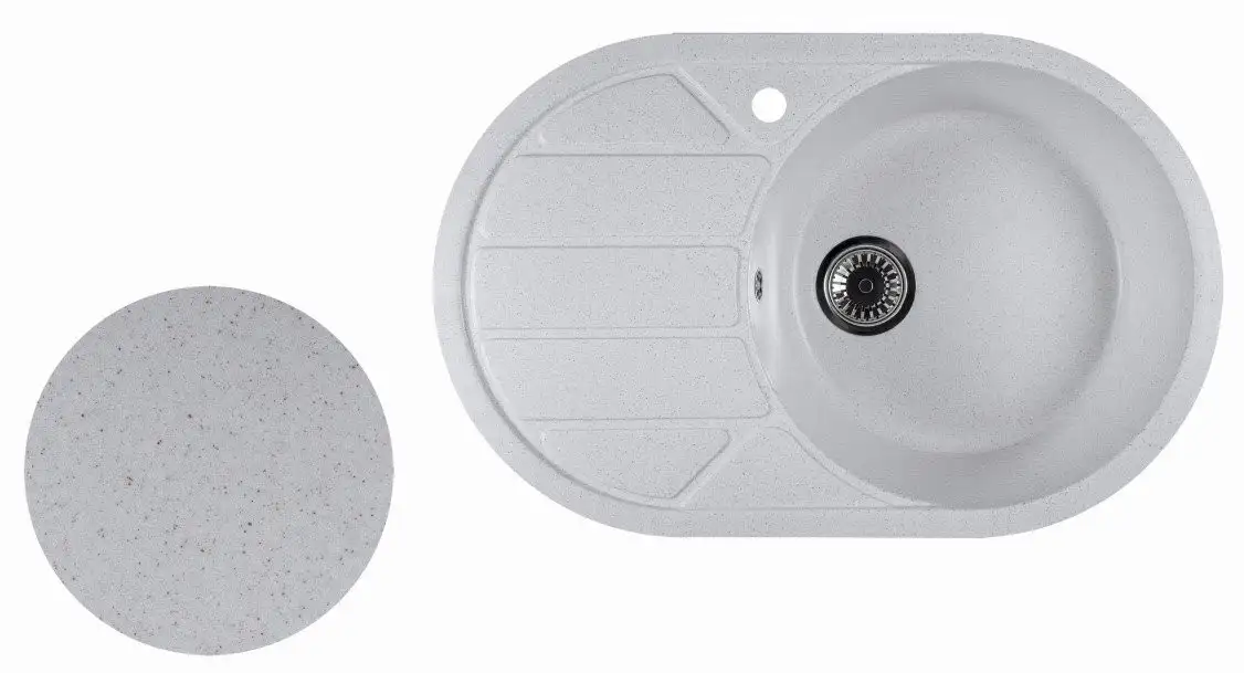 Кухонная мойка Marblan Elon R (бежевый) - фото товара