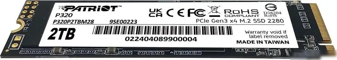 SSD Patriot P320 2TB P320P2TBM28 – фото товара