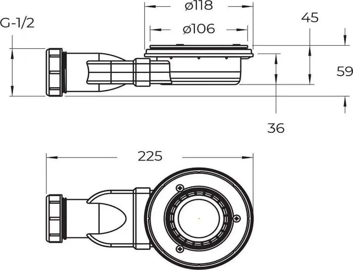 Душевой поддон BelBagno TRAY-MR-UNO-RH-120/80-550-35-W-L-BO - фото товара