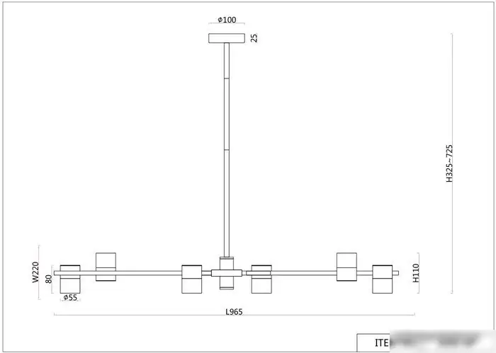 Подвесная люстра F-Promo Chart 3092-6P – фото товара