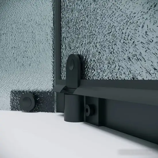 Душевой уголок Grossman Pragma 100x100x195 302.K33.03.1010.21.02 (черный матовый/шиншилла стекло) - фото товара