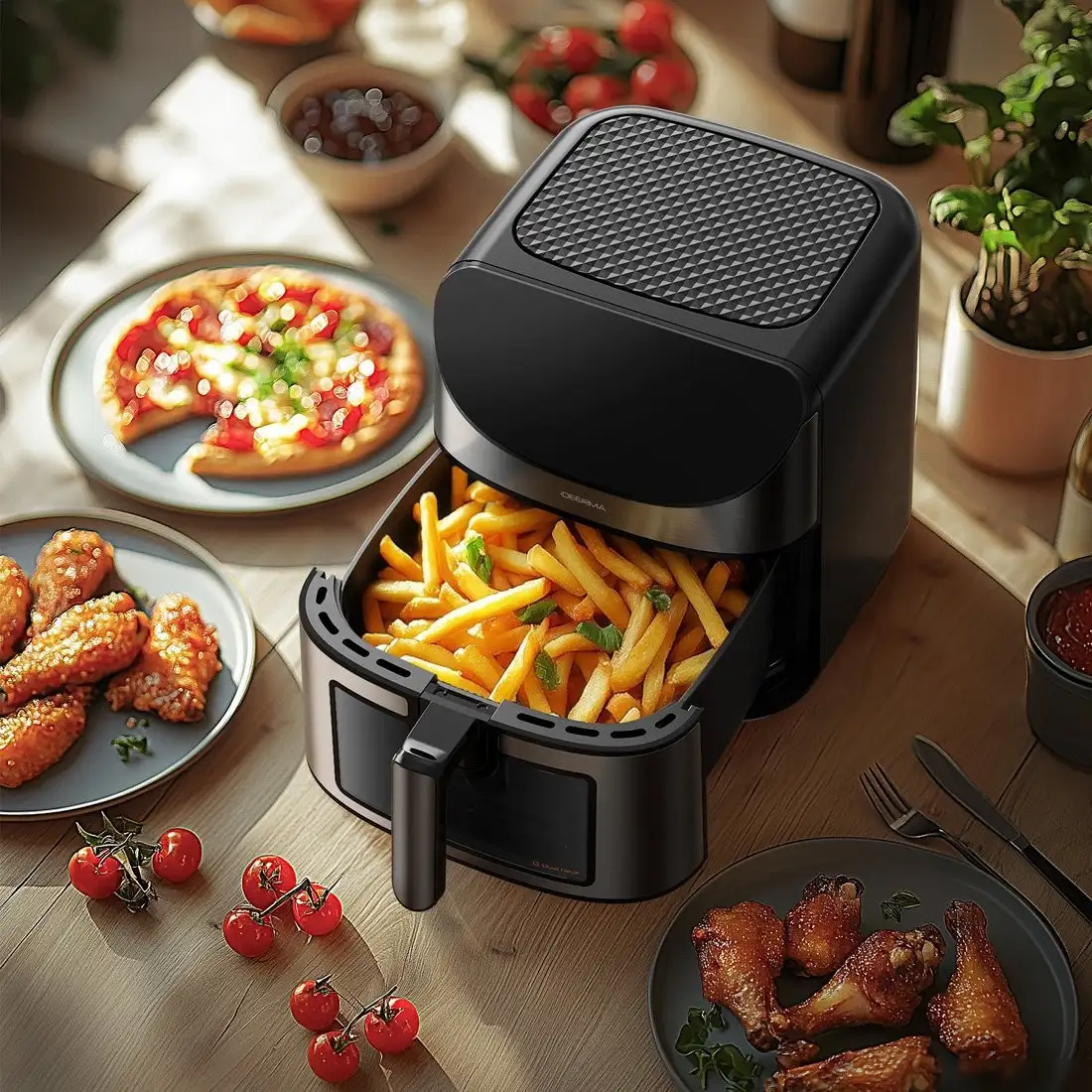 Аэрогриль (аэрофритюрница) Deerma DEM-KZ150W – фото товара