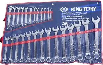 Набор ключей King Tony 1226MR (26 предметов) – изображение в каталоге