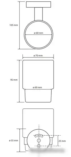Стакан для зубной щетки и пасты Bemeta White 104110014 – фото товара