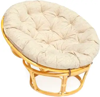 Кресло Garden Story Папасан Р110Н (бежевый/медовый) – изображение в каталоге