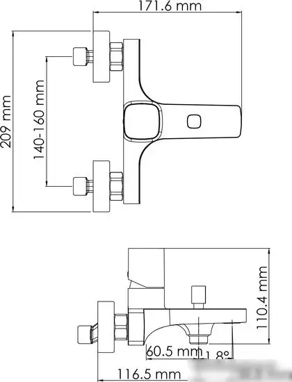 Смеситель Wasserkraft Naab 8601 - фото товара