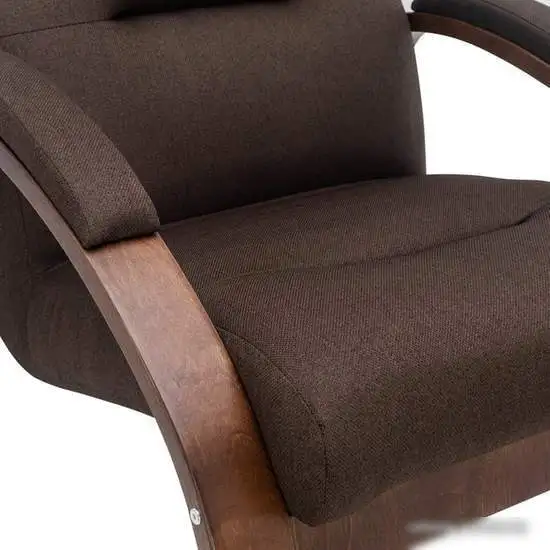 Кресло-качалка Leset Милано (венге/малмо 28/коричневый) – фото товара