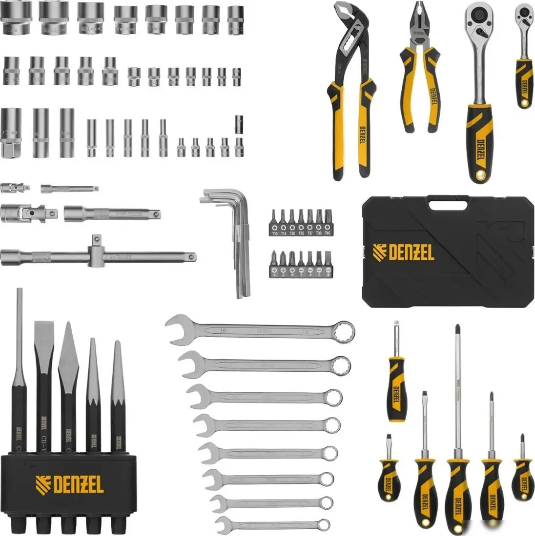 Набор домашнего мастера Denzel 15802 (84 предмета) – фото товара