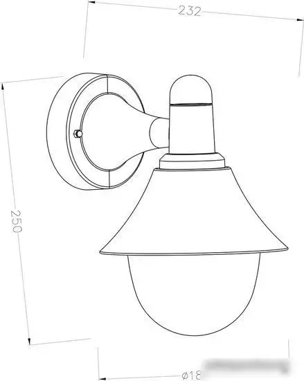 Уличный настенный светильник ESCADA 30009W/01 – фото товара