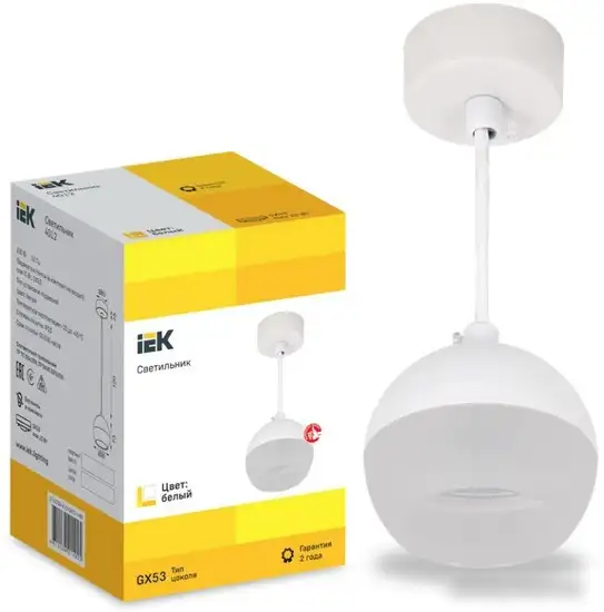 Подвесная люстра IEK LT-UCB0-4012-GX53-1-K01 – фото товара