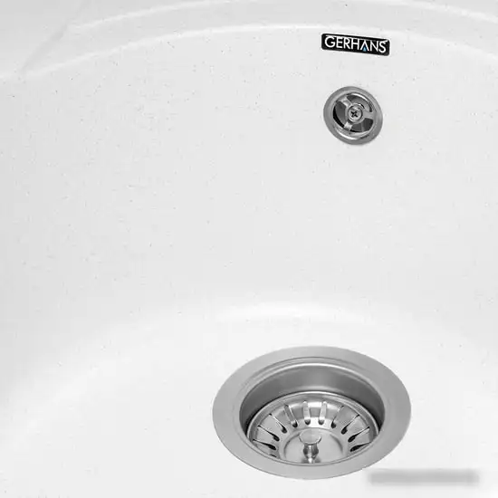 Кухонная мойка Gerhans A01 (белый) - фото товара