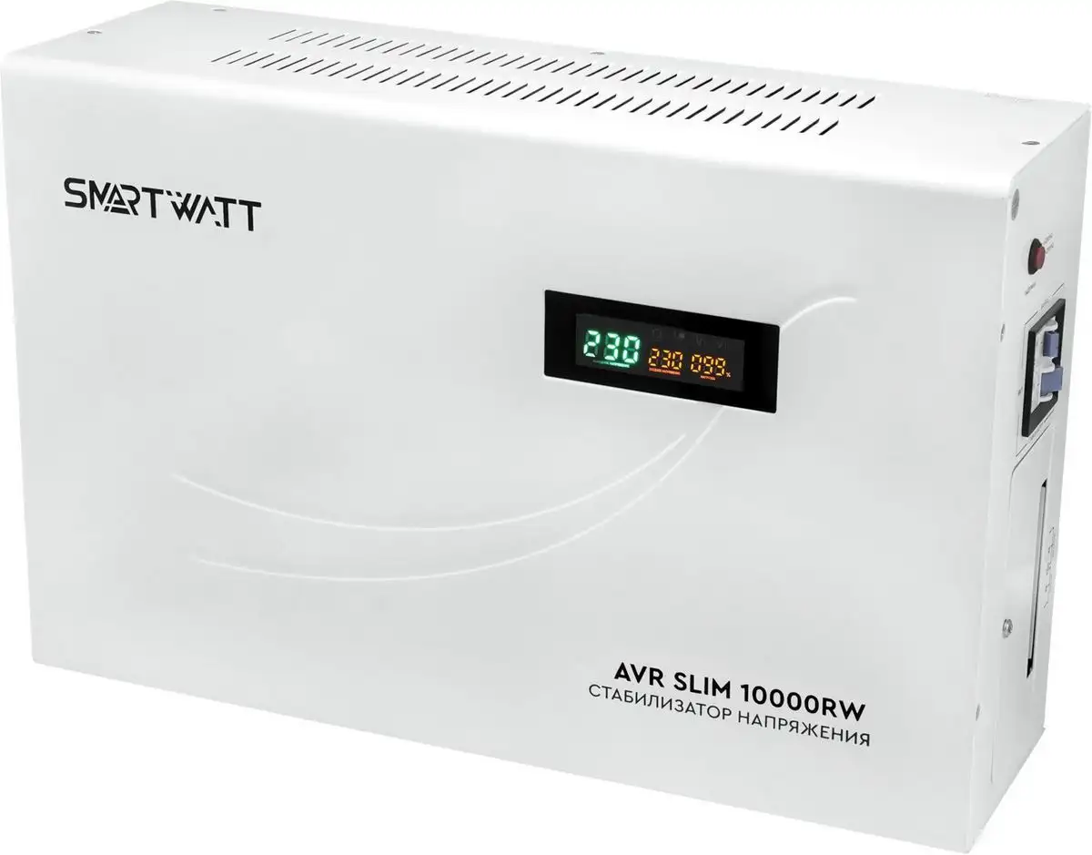 Стабилизатор напряжения SmartWatt AVR SLIM 10000RW – фото товара