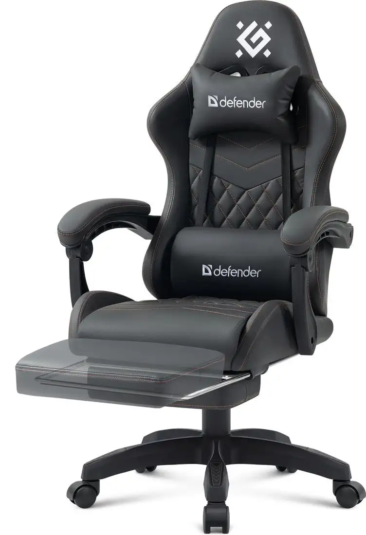 Игровое (геймерское) кресло Defender Bora (черный) – фото товара