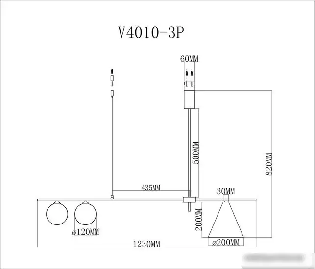 Подвесная люстра Moderli Dellay V4010-3P – фото товара
