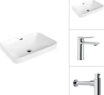 Умывальник Lauter 21441B + Silk 21CK572С с сифоном 21635CH (хром) - изображение в каталоге