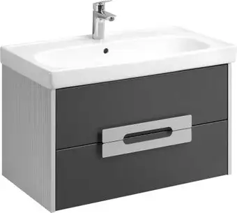 Акватон Тумба под умывальник Ар-Деко 85 1A280401DD8D0 (серый кобальт) – изображение в каталоге