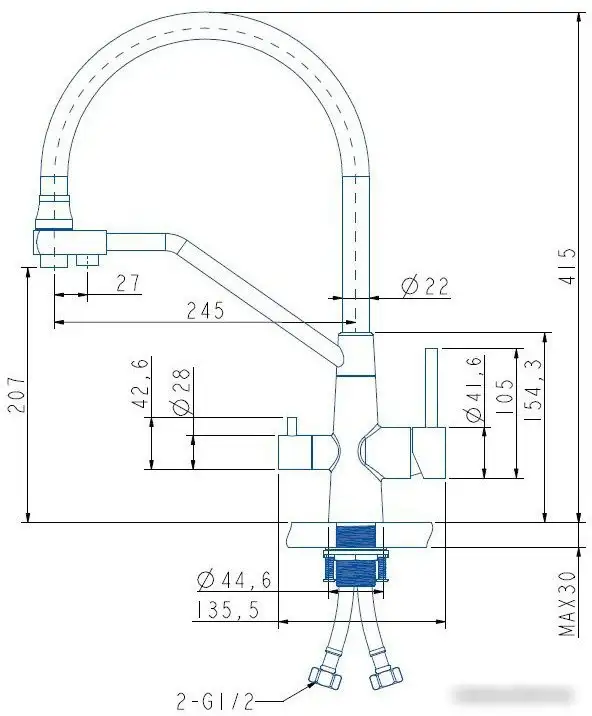 Смеситель ARFEKA Japeto (satin) - фото товара