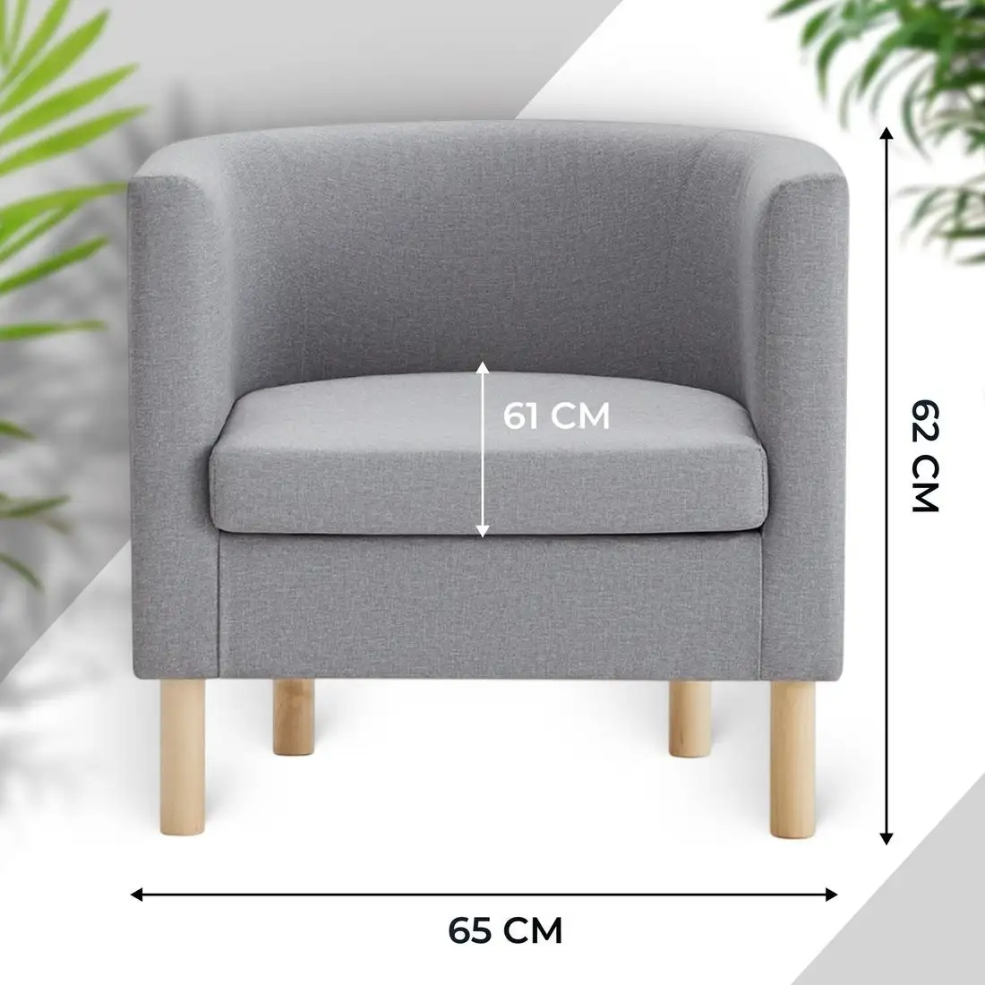 Интерьерное кресло Mio Tesoro Агата 351 (серый 1174) – фото товара