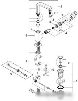Смеситель Grohe Eurocube 23135000 - фото товара