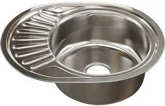 Кухонная мойка Mixline 533710 (правая, полированная, 0.8 мм) - изображение в каталоге