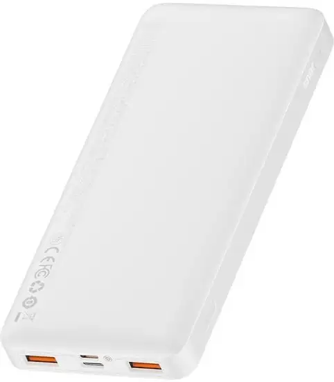 Внешний аккумулятор Baseus Bipow Fast Charge Power Bank 20W 10000mAh (белый) – фото товара