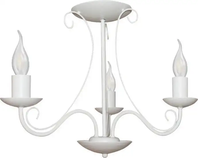 Люстра средней высоты Элетех Классик 131 НПБ 01-3х60-201 Е27 1005404787 (белый муар)