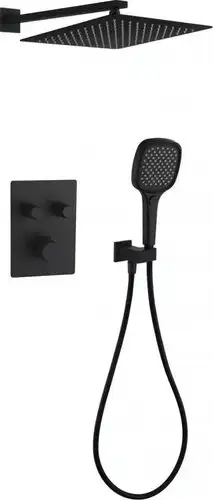Душевая система Grocenberg GB5040 с термостатом (черный матовый) - изображение в каталоге