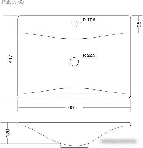 Умывальник Madera Pulsus 60 - фото товара