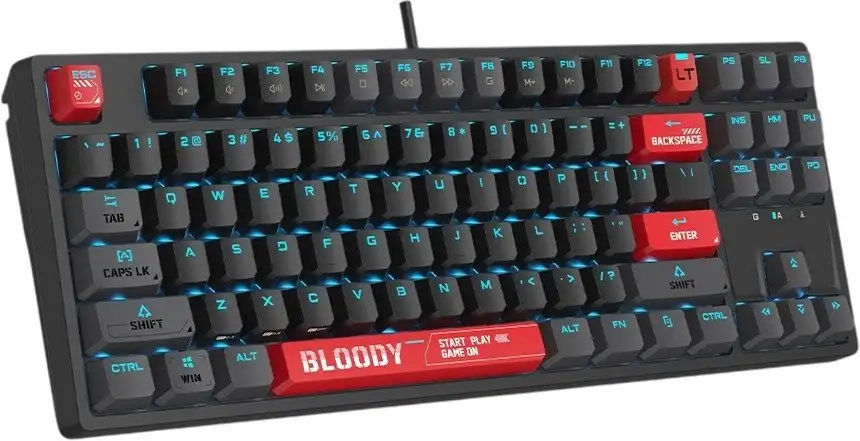 Клавиатура A4Tech Bloody AT87 (черный/красный) – фото товара