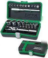 Набор отвертка с битами и головками Toptul GADW2701 (27 предметов) – фото товара