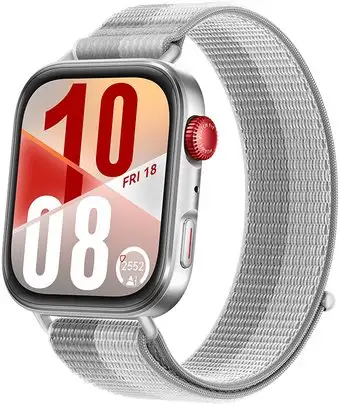 Умные часы Huawei Watch FIT 4 (серебристый, с серым нейлоновым ремешком, международная версия) – изображение в каталоге