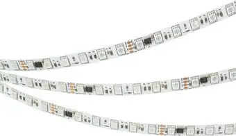 Светодиодная лента Arlight 16W/m 72LED/m 5060SMD разноцветный 5М DMX-B72-10mm 24V 037869 – изображение в каталоге
