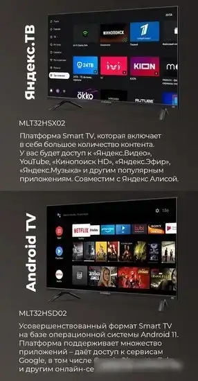 Телевизор MAUNFELD MLT32HSX02 – фото товара