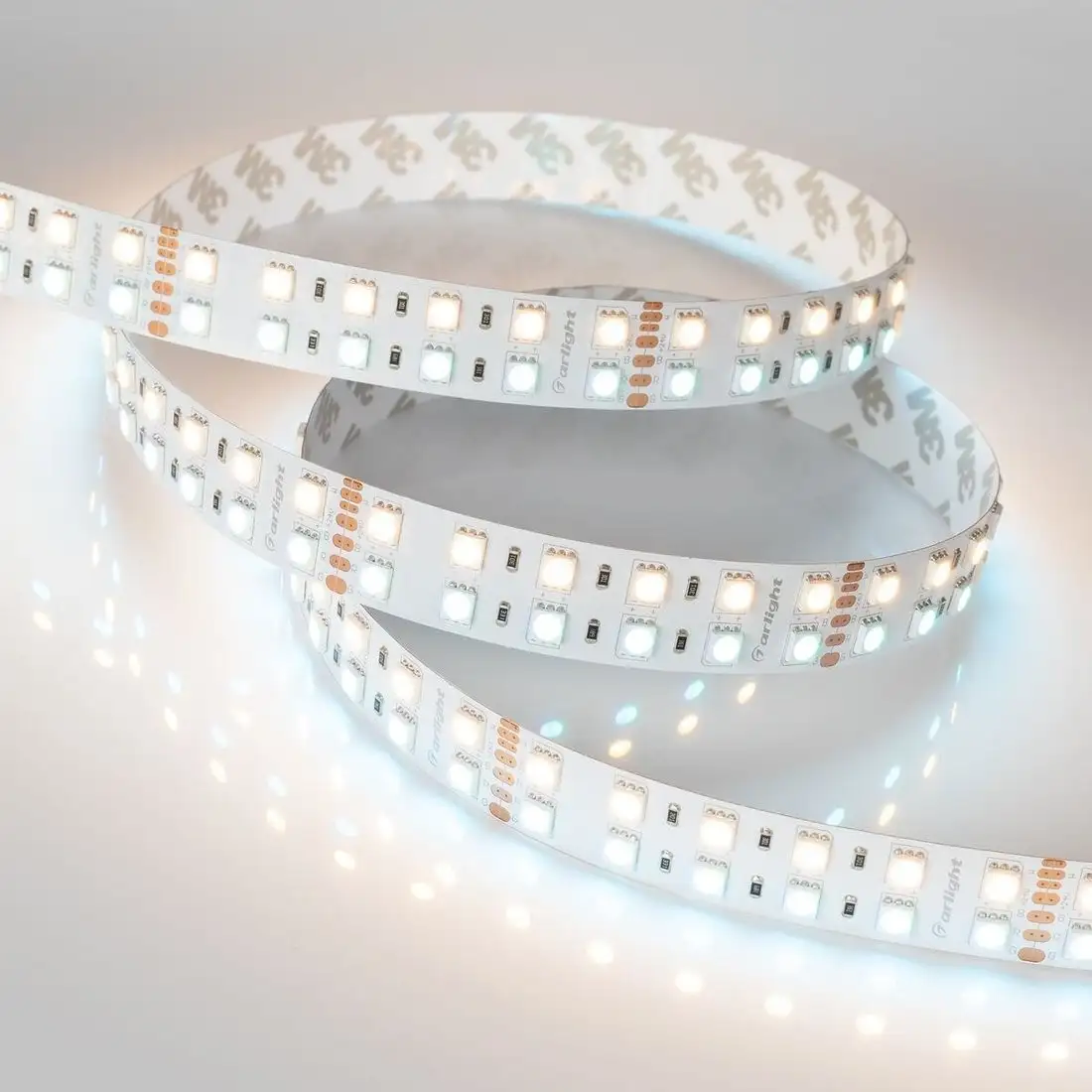 Светодиодная лента Arlight 32W/m 144Led/m 5060SMD разноцветный/теплый белый 5M RT-B144-19mm 24V RGBW-Warm 012327(3) – фото товара