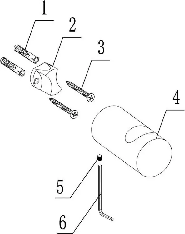 Крючок для ванны Abber Osten 316 AA1849BGG (брашированная оружейная сталь) – фото товара
