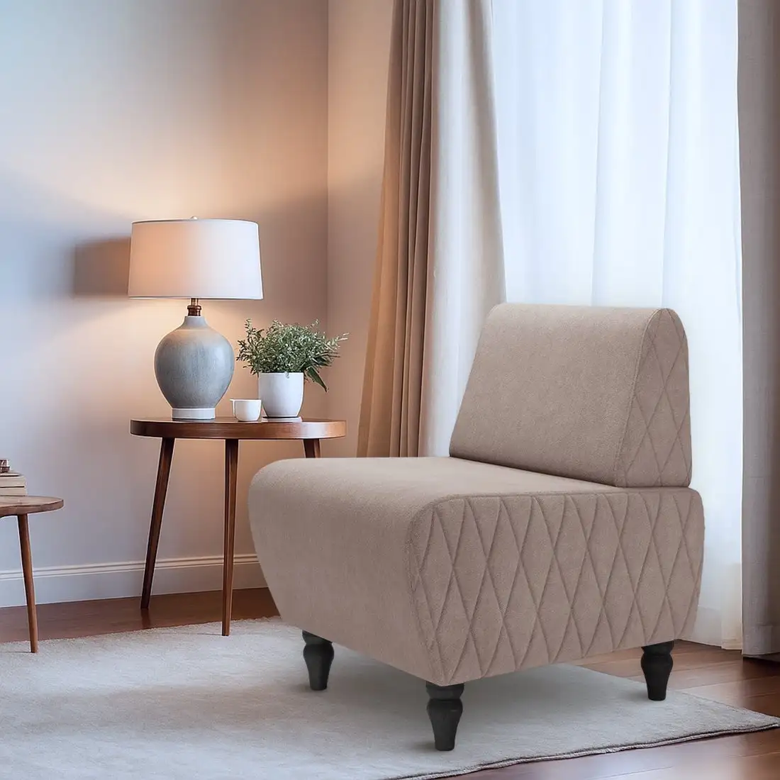 Интерьерное кресло MONOFIX Буно кресло (велюр/светло-коричневый №22)