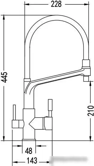 Смеситель Rose R658L - фото товара