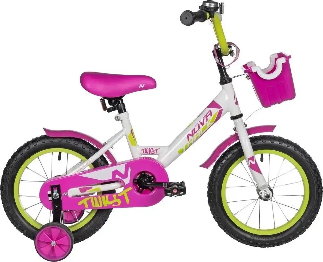 Детский велосипед Novatrack Twist 14 141TWIST.WT5 (белый, разобранный) – фото товара