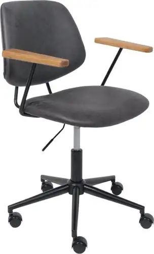 Офисное кресло AksHome Trix (экокожа винтажный черный Watusi 16/черный) – изображение в каталоге