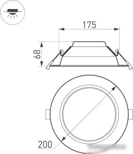 Точечный светильник Arlight IM-CYCLONE-R200-20W Day4000 023215(2) – фото товара