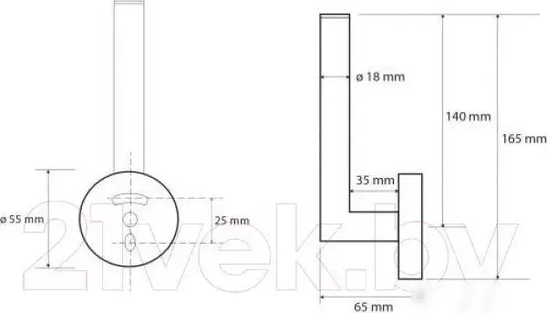 Аксессуары для ванной и туалета Bemeta Grafit 156112032 (графит матовый) – фото товара