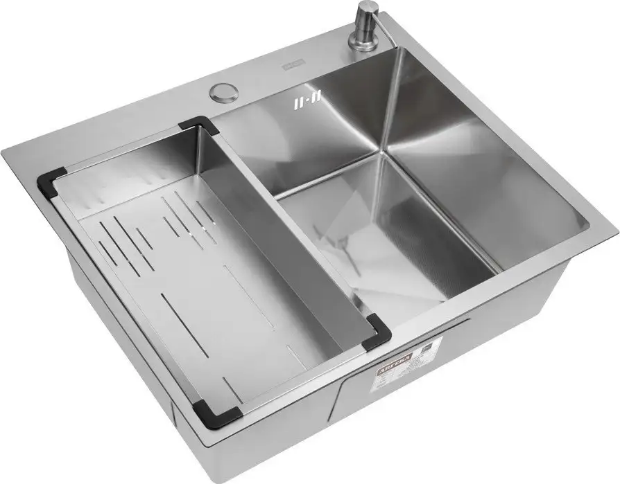 Кухонная мойка ARFEKA Eco AR мойка 600*500, коландер G, дозатор Satin Decor Millet - фото товара