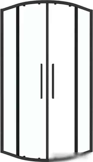 Душевой уголок Grossman Cosmo 80x80x195 301.K33.02.8080.21.00 (черный матовый/прозрачное стекло)