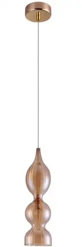 Подвесная люстра Crystal Lux Iris SP1 B Amber – изображение в каталоге