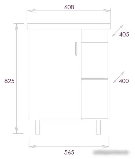 Мебель для ванных комнат Onika Тумба под умывальник Тимбер 60.01 106116 – фото товара
