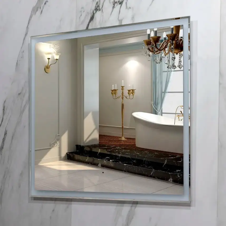 Пекам Зеркало Greta 90x80 greta-90x80B (с подсветкой и бесконтактным сенсором) – фото товара