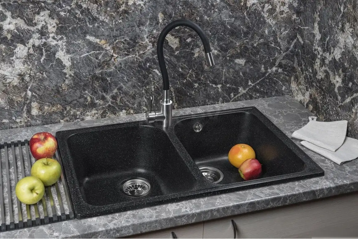 Кухонная мойка Marblan Duas (черный) - фото товара