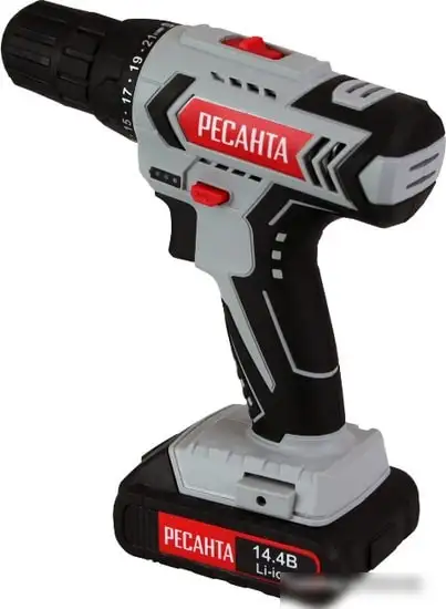 Дрель-шуруповерт Ресанта ДА-14-2Л (с 2-мя АКБ) – фото товара